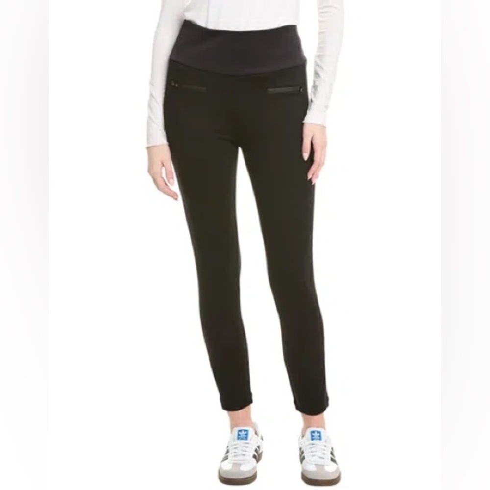 Cabi 4323 Tuxedo Leggings Black Zip Pockets Size Large